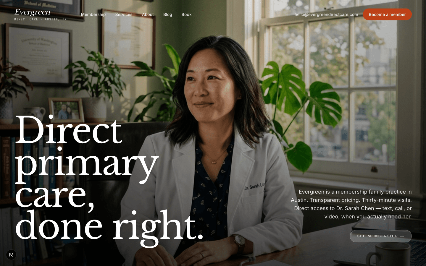 Evergreen Direct Care — live Launch Stack Pro demo
